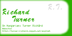 richard turner business card