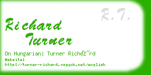 richard turner business card